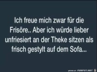 lieber unfriesiert