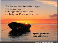 Es ist wahrscheinlich egal wo man ist