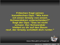 Fritzchen fragt seinen kanadischen Opa