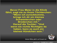 Bevor Frau Meier in die Klinik f�hrt