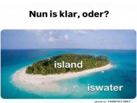 Lustiges Insel-Wortspiel