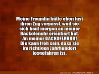 Komische Missverst�ndnisse mit der Backofenuhr