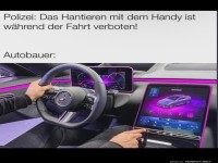 Ironie zwischen Polizei und Autobauer