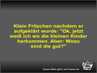Klein Fritzchen nachdem er aufgeklrt wurde