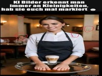 F��e im Kaffee? Ein echtes KI-Meisterwerk!