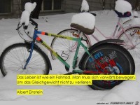 Das Leben ist wie ein Fahrrad