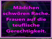 M�dchen schw�ren Rache