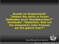 Kunde im Supermarkt