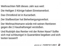 Weihnachten f�llt aus