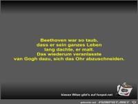 Beethoven war so taub