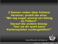 2 Damen reden �ber fr�here Verehrer