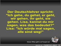 Der Deutschlehrer spricht