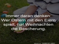 Lustiger Spruch �ber Ostern und Weihnachten