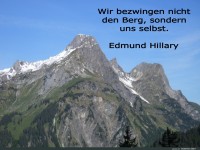 Wir bezwingen nicht den berg
