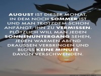 August: Der Sommermonat mit Vorfreude