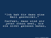 Eine Mail geschickt