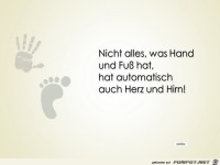 Nicht alles was Hand und Fu ss hat