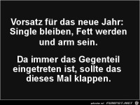 Vorsatz fr das neue Jahr.......