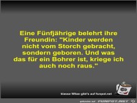 Eine F�nfj�hrige belehrt ihre Freundin