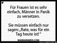 Wie man M�nner in Panik versetzt