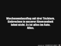 Wochenendausflug mit 3 T�chtern