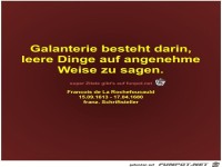 Galanterie besteht darin