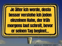 Man kann den Hahn verstehen