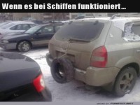 Kreative Ersatzl�sung am Auto