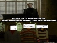 Lustiger Kchen-Meme mit magischem Twist