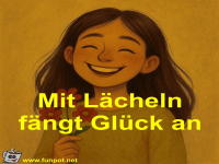 Mit L�cheln f�ngt Gl�ck an