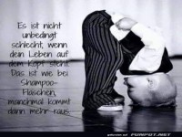 Nicht schlecht, wenn das Leben auf dem Kopf steht