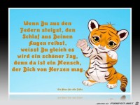 Wenn du aus den Federn steigst