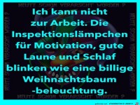 Ich kann nicht zur Arbeit