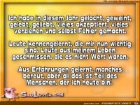 Ich habe in diesem Jahr