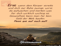 Erst wenn dein Koerper streikt.