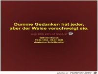 Dumme Gedanken hat jeder