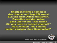 Sherlock Holmes kommt in den Himmel und begr��t zuerst Eva