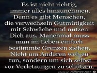 Es ist nicht richtig