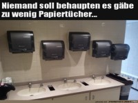 Es gibt ausreichend Papier