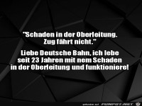 Schaden in der Oberleitung