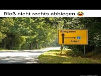 Nicht rechts abbiegen