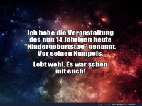 Oops, der letzte Kindergeburtstag