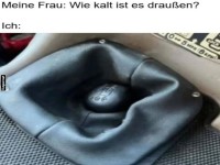 Winter macht den Schalthebel schrumpfen!