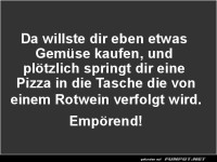 Pizza-Panik im Supermarkt