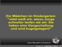 Ein Mädchen im Kindergarten