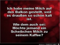 Ein Scheibchen Milch