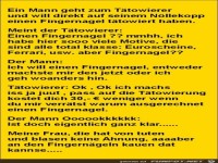 ein Mann geht zum Tatowierer...
