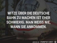 Witze ueber die deutsche Bahn