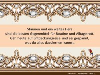 Staunen und ein weites Herz