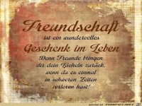 Freundschaft ist ein wundervolles Geschenk